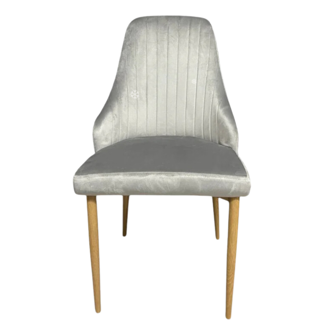 Елегантен стол Елина - сив - до 150кг.