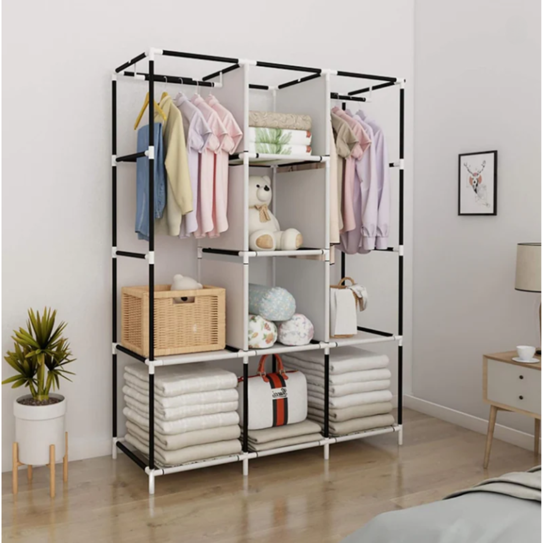 Трикрилен Текстилен Гардероб 170х130х45см.
