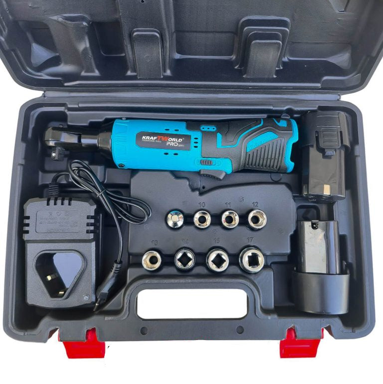 Акумулаторна ударна тресчотка 3/8″ 68Nm WERKBULL GERMANY с 2 батерии12V