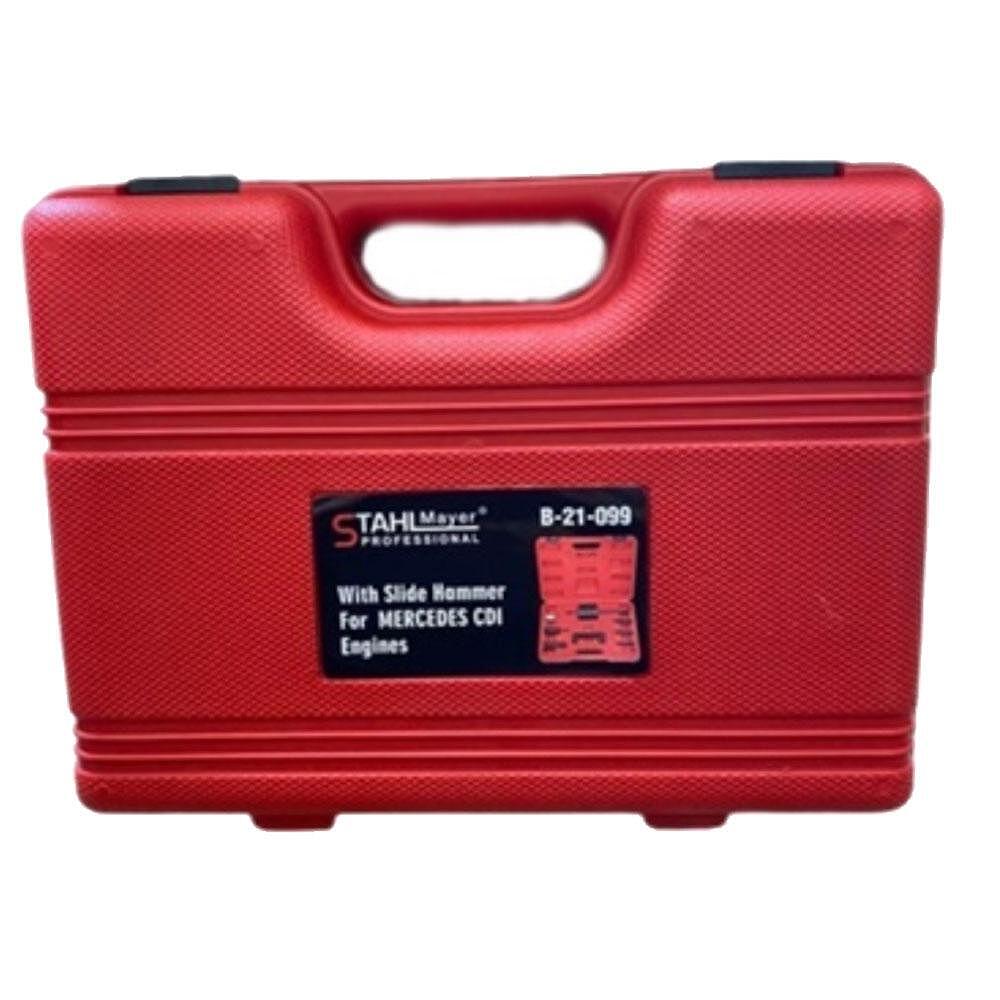 КОМПЛЕКТ СКОБА, ОБРАТЕН ЧУК И НАКРАЙНИЦИ ЗА ВАДЕНЕ НА COMMON RAIL ДЮЗИ STAHLMAYER