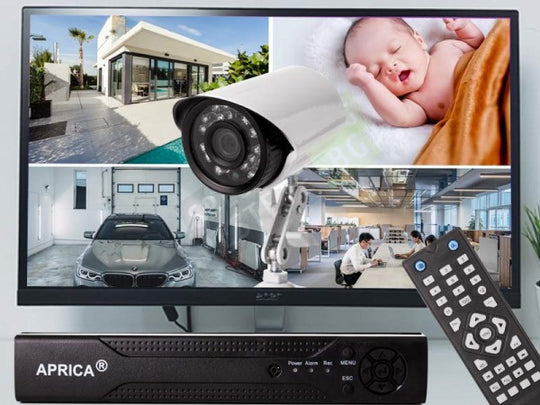 Full HD КОМПЛЕКТ С 8 КАМЕРИ И DVR + мишка и дистанционно