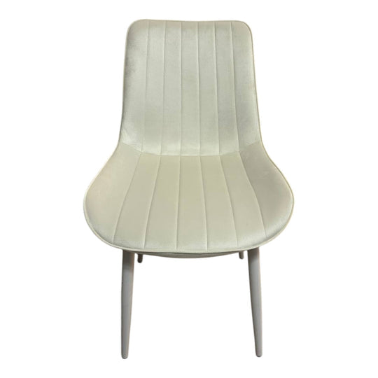 6бр. Трапезен стол Ария - млечнобял