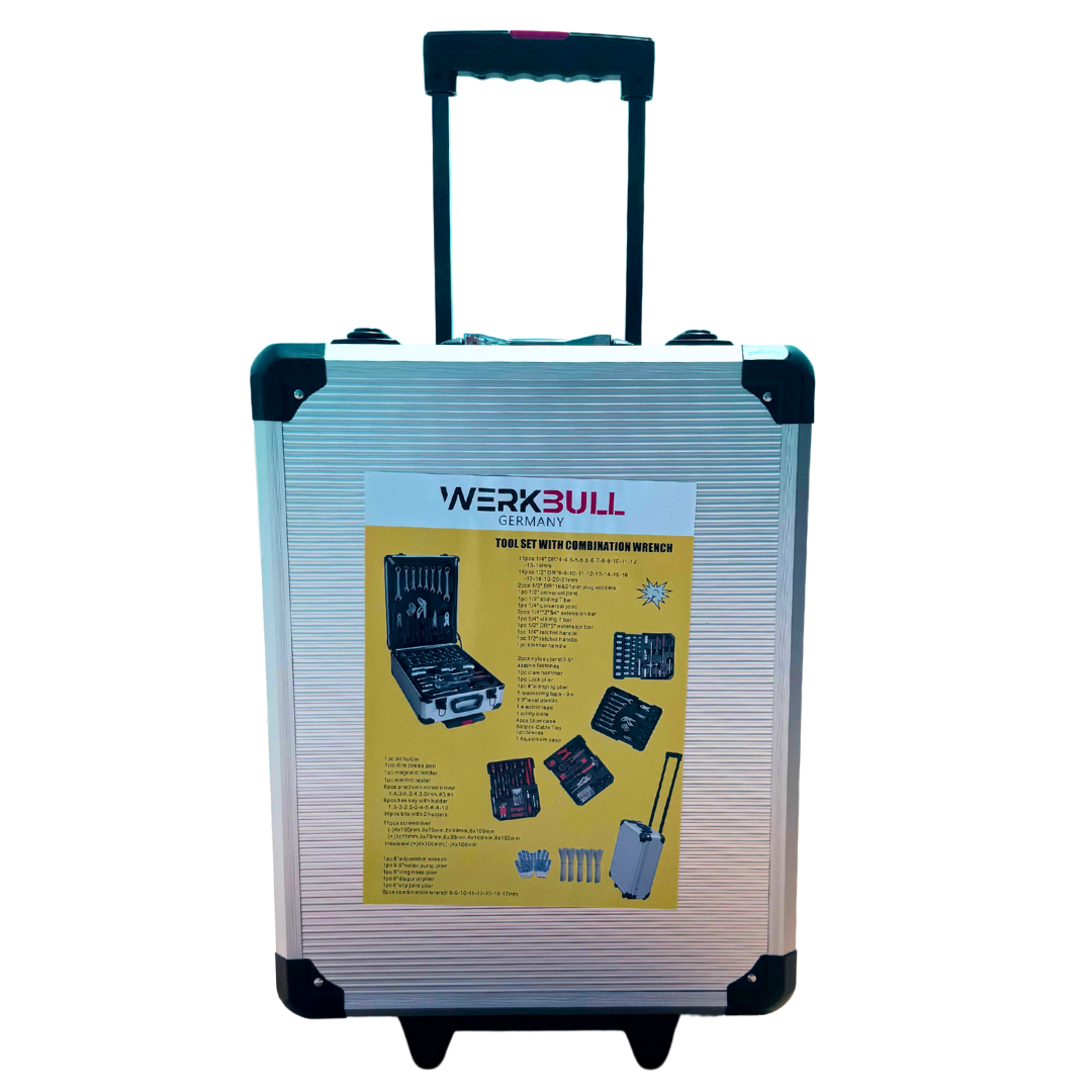 Немски Куфар/гедоре WerkBull Germany® с инструменти - 1050 части от хром-ванадиева стомана 2024