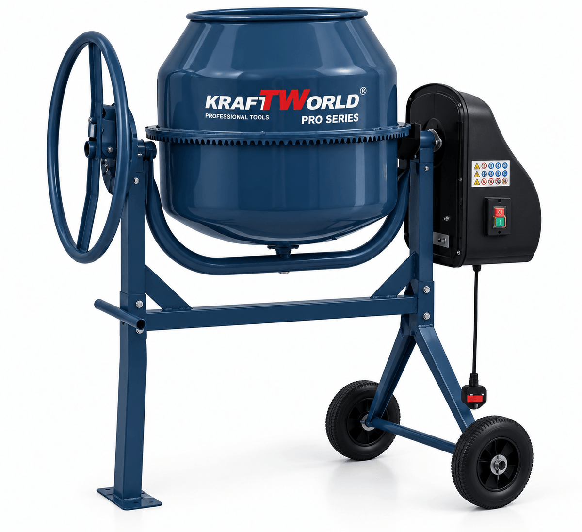 Бетонобъркачка KraftWorld Pro 180, 200 или 240 л - снимка 6