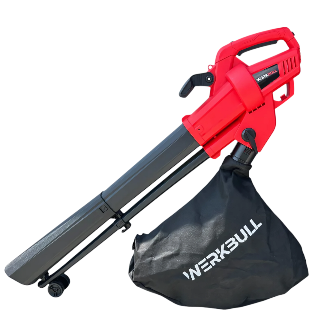 Немска Електрическа духалка за листа WerkBull – Листосъбирач 3300W с три режима на работа
