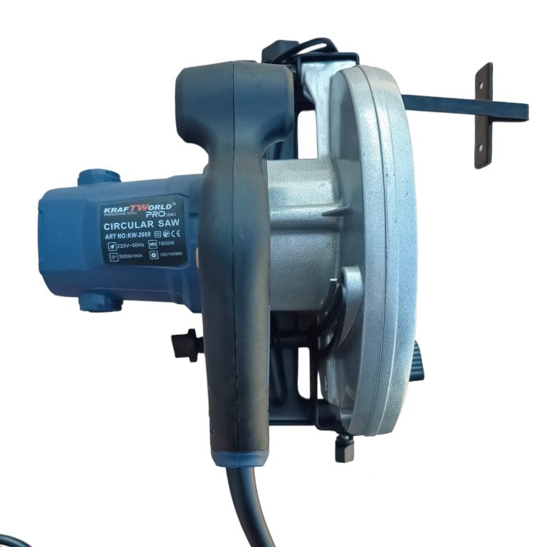 Електрически ръчен циркуляр WERKBULL GERMANY 1600 W, диск 190mm, регулируем ъгъл 45°