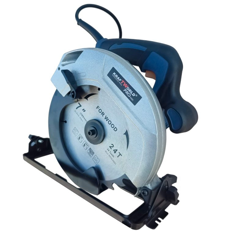 Електрически ръчен циркуляр WERKBULL GERMANY 1600 W, диск 190mm, регулируем ъгъл 45°