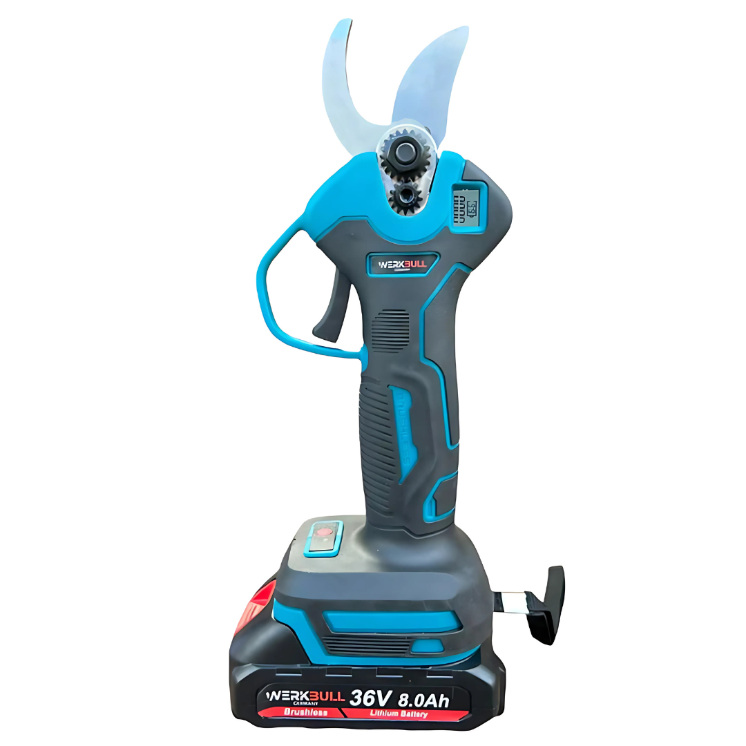 Промо 2в1 комплект WerkBull Професионална Немска Лозарска ножица + Телескопичен Прът с резервен нож и точило