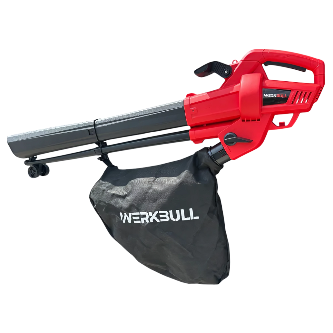 Немска Електрическа духалка за листа WerkBull – Листосъбирач 3300W с три режима на работа
