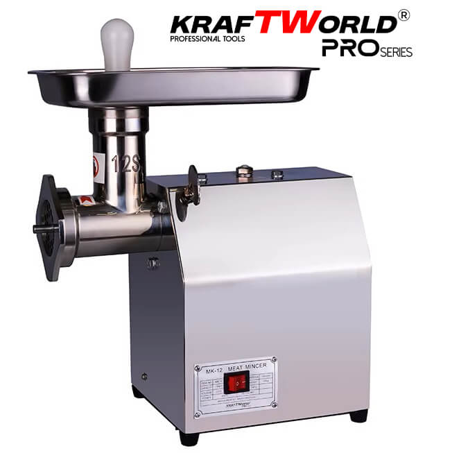 Електрическа Месомелачка KraftWorld | 1200W, 180 кг/ч, Неръждаема Стомана