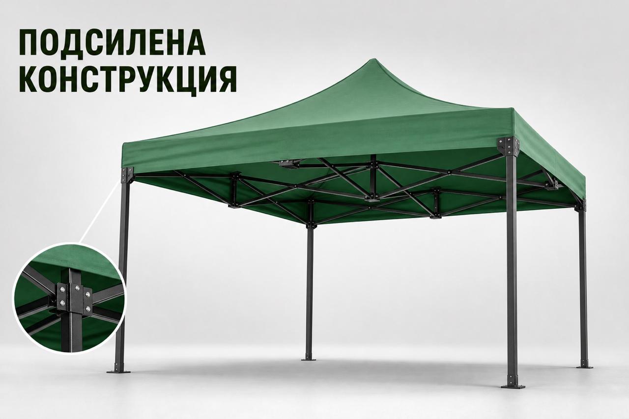Сгъваема Градинска Шатра 3×3м тип Хармоника – стабилна, водоустойчива и лесна за разпъване