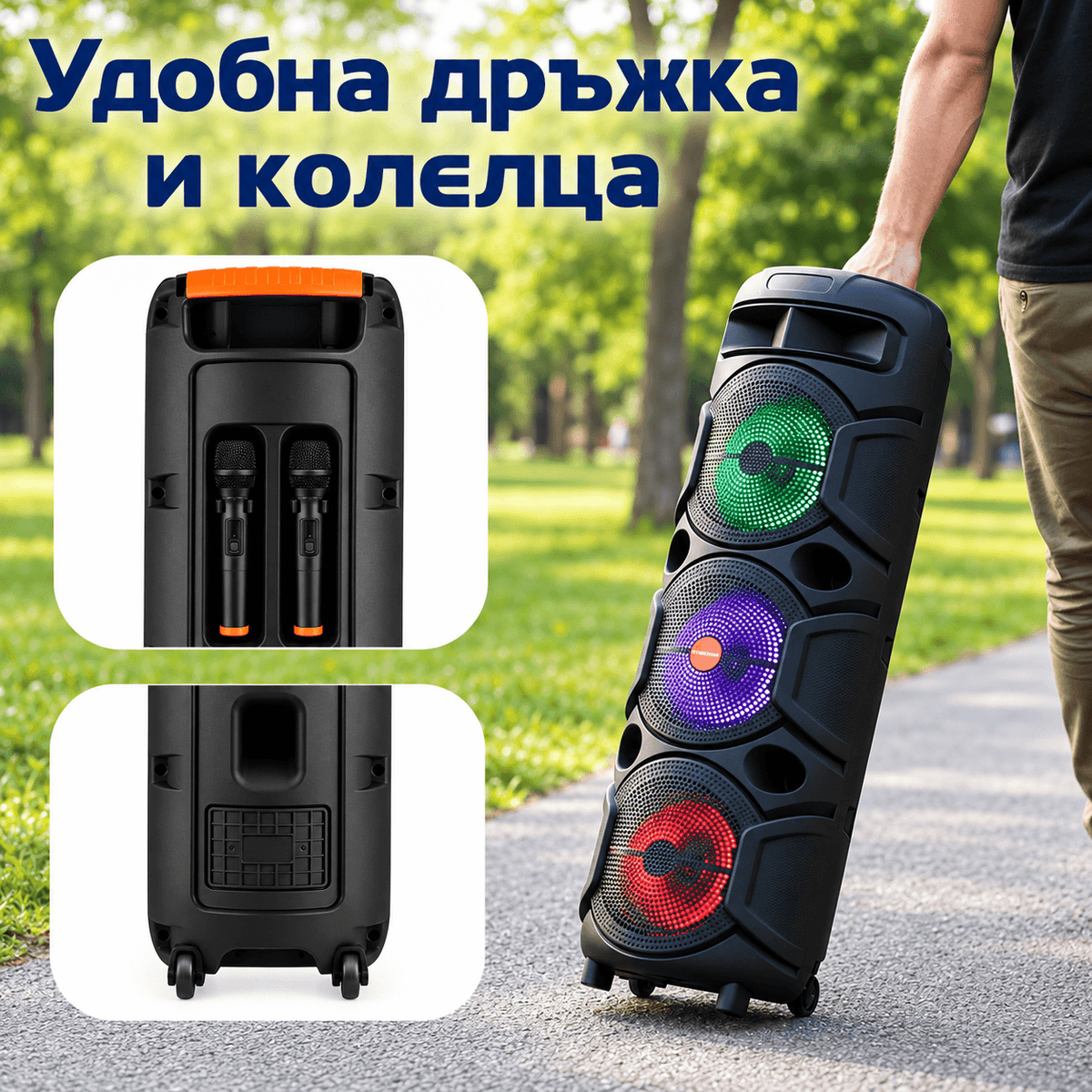 Караоке тонколона 3 × 8 – снимка 3