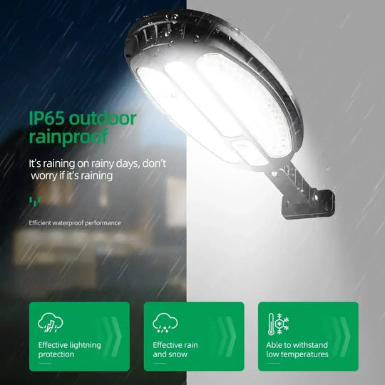 СОЛАРНА LED УЛИЧНА ЛАМПА 600 W ,HB8288A, ОВАЛНА, 138 LED COB