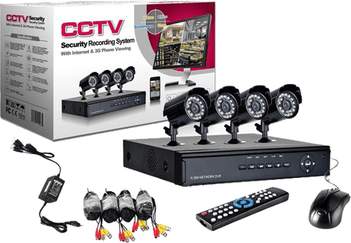 Пълен пакет - Dvr + 4 камери - "KIT" Комплект за видеонаблюдение